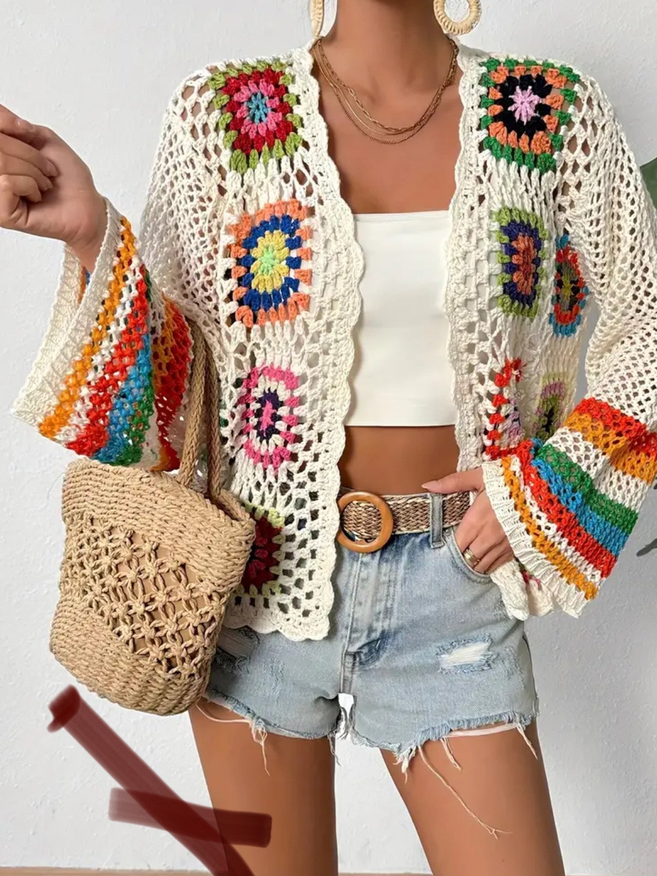 Tansy | Crochet Patch Cardigan