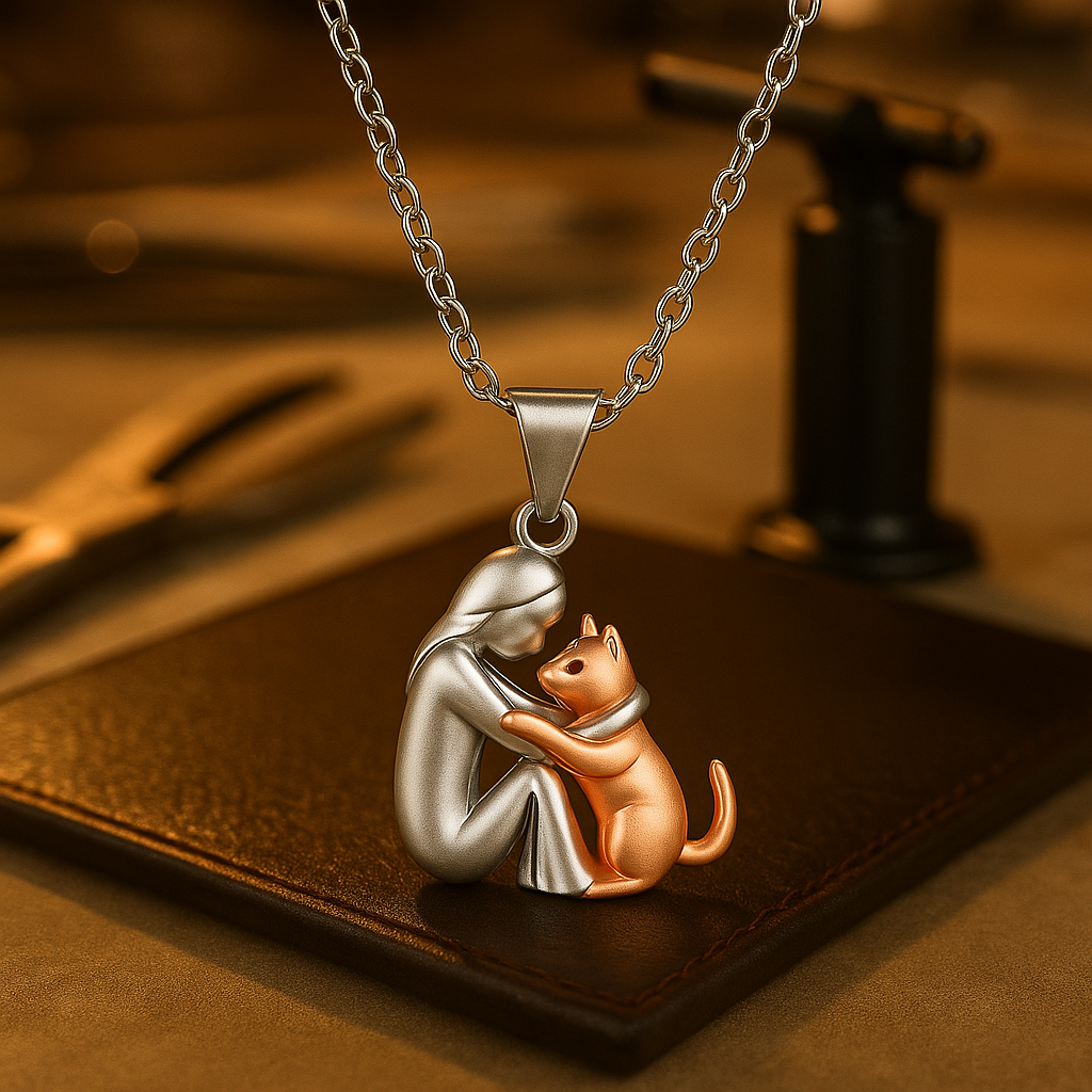 Love | Holding Cat Necklace