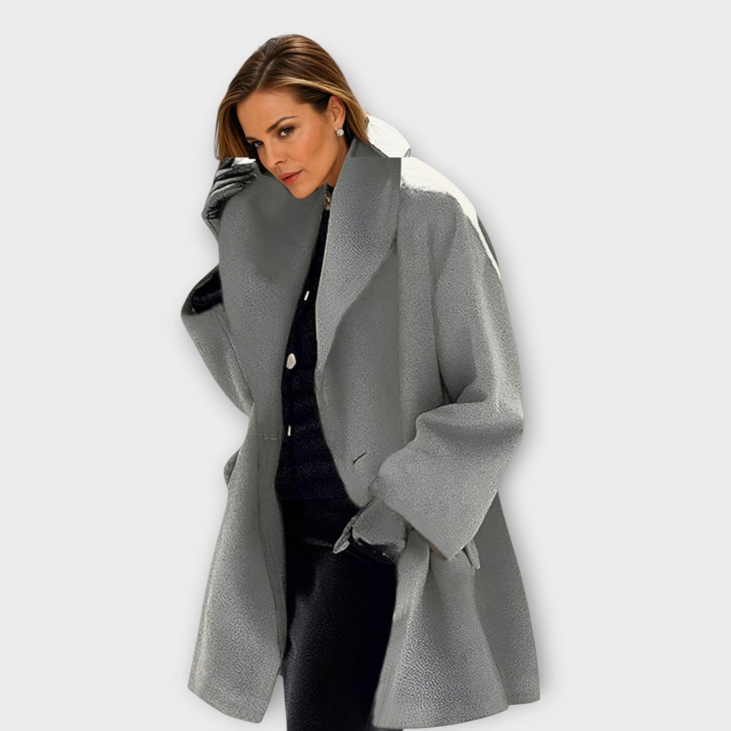 Josiane | Oversized Coat with Spacious Collar for Women