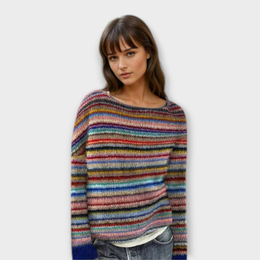 Manonin | Casual & Cozy Striped Sweater