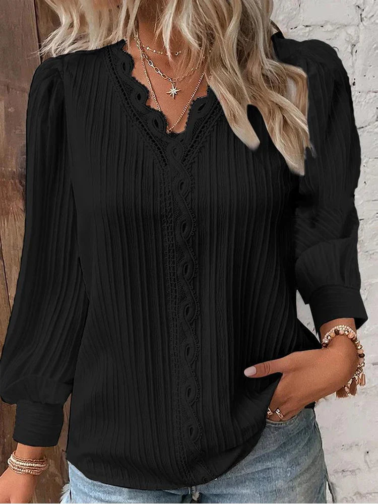 Alison | Collared Ribbed Knit Sweater