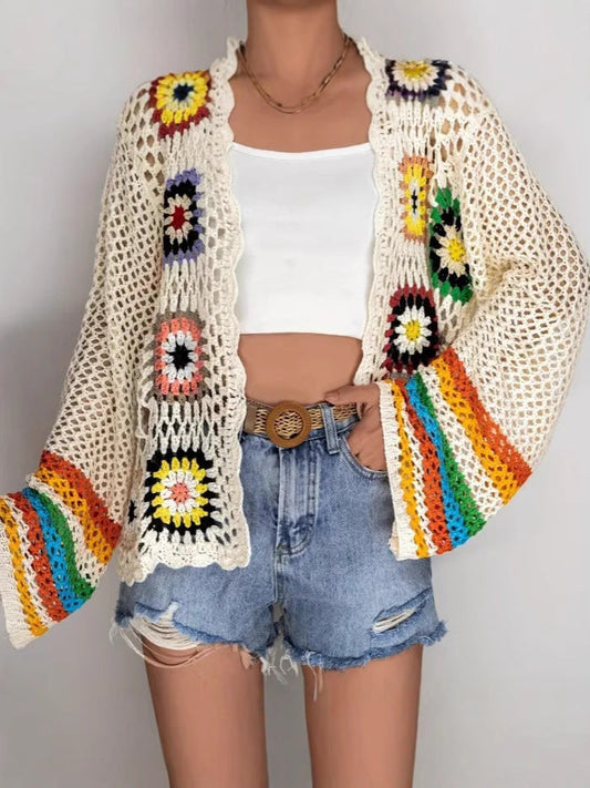 Tansy | Crochet Patch Cardigan