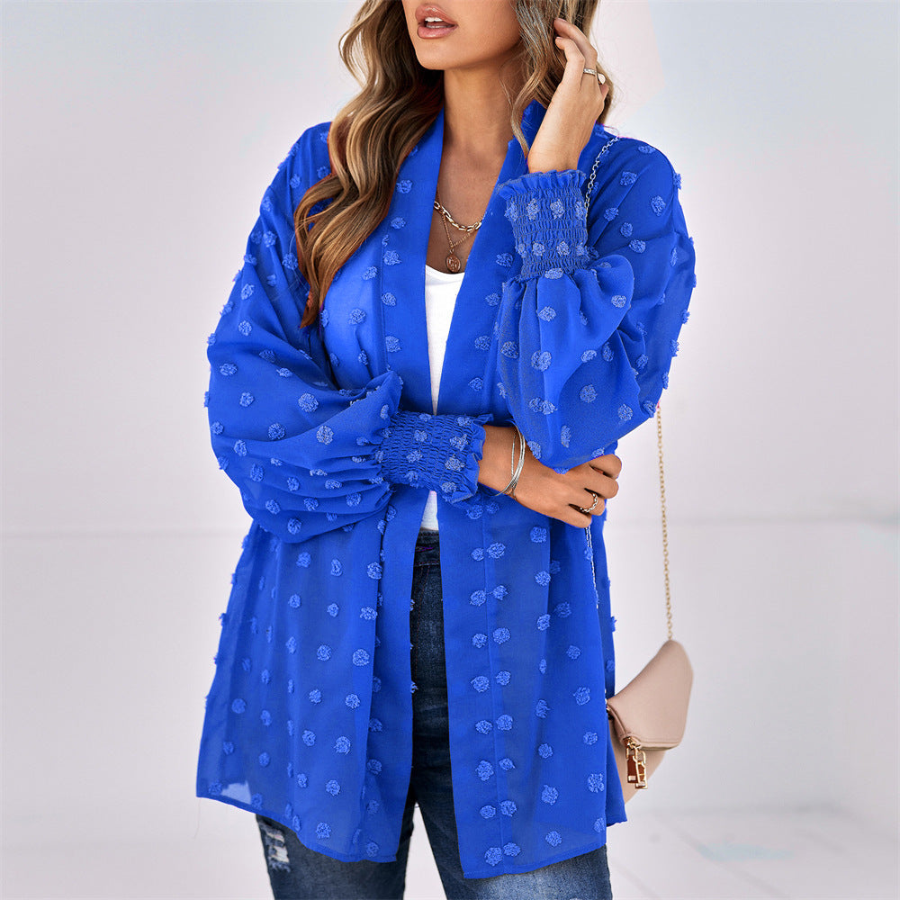 Zelitha | Textured Open-Front Cardigan