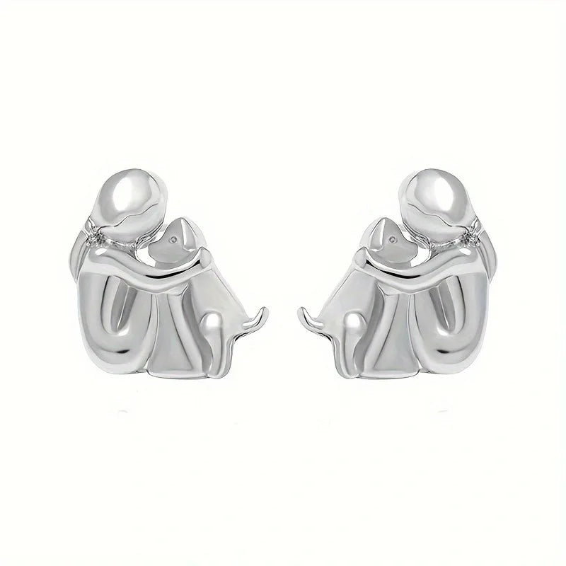 Unconditional | Earring with dog hug