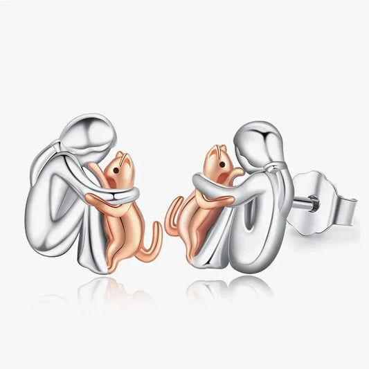 Compassion | Cat Hug Earrings