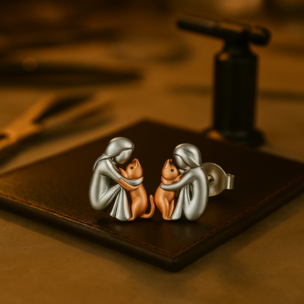 Compassion | Cat Hug Earrings
