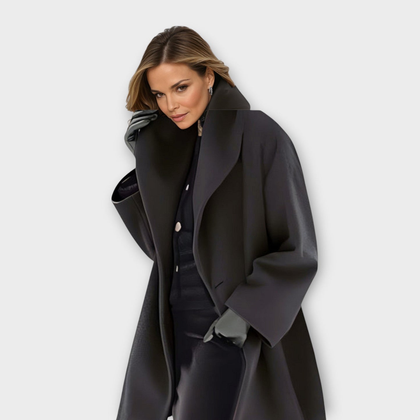 Josiane | Oversized Coat with Spacious Collar for Women