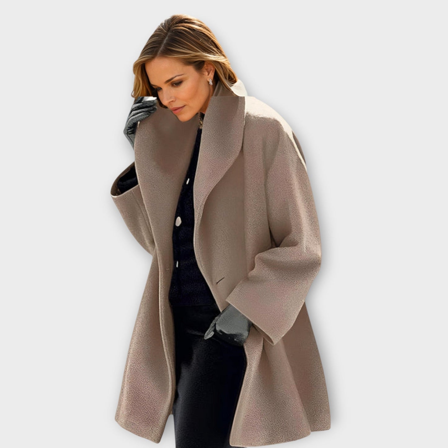 Josiane | Oversized Coat with Spacious Collar for Women
